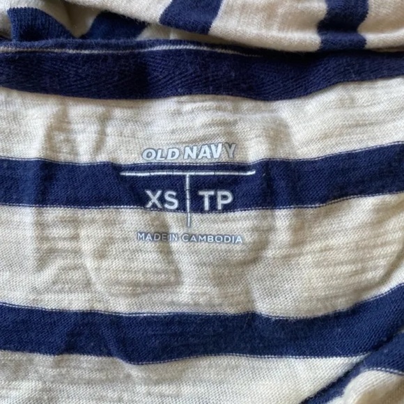Old Navy Stripe 3/4 Length Top - Picture 2 of 3